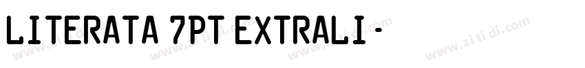 Literata 7pt ExtraLi字体转换